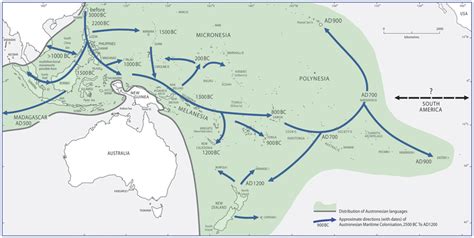 Austronesian migration map : r/indonesia