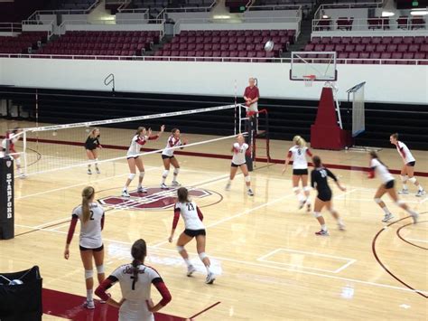 Stanford volleyball during open practice, August 2013 | Stanford ...