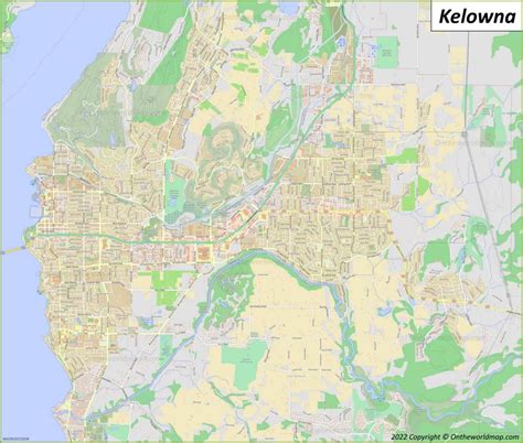 Kelowna Map | British Columbia, Canada | Detailed Maps of Kelowna