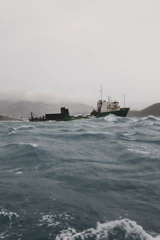 U.S. Coast Guard Rescues 12 People from Stranded Cargo Ship After It Hits Rocks in Heavy Seas