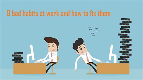 9 bad habits at work and how to fix them [Infographic] | Poketors - Technology Blog