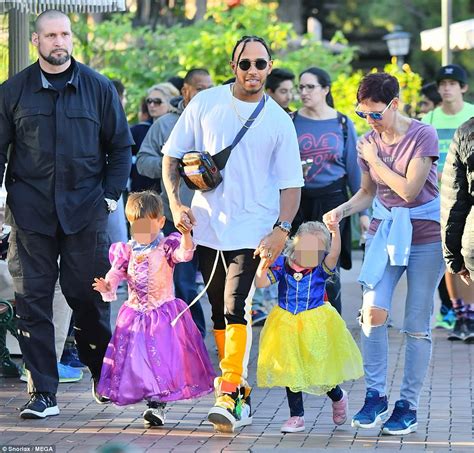 Lewis Hamilton steps out with his nephew who's dressed as a princess ...