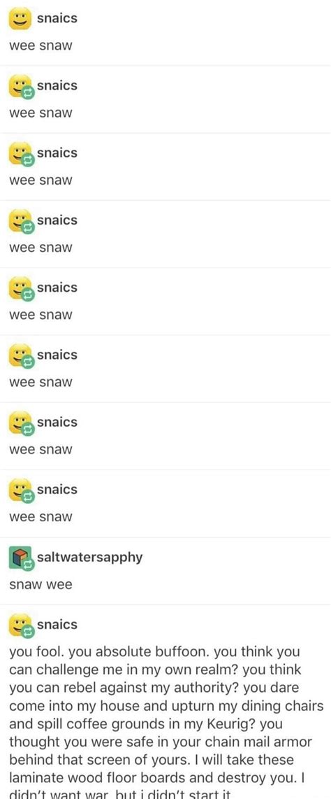 Wee Snaw : r/tumblr