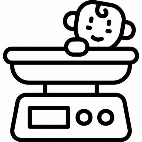 Baby, weight, scale, pediatrics icon - Download on Iconfinder