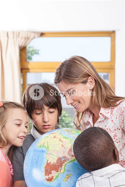 The geography class Royalty-Free Stock Image - Storyblocks