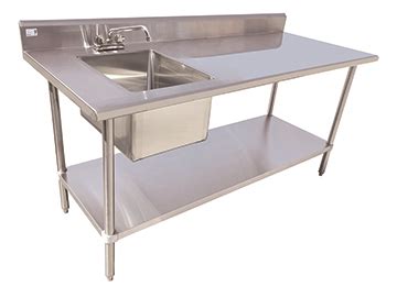 Stainless Steel Table with Sinks – Serv-Ware Products LLC.