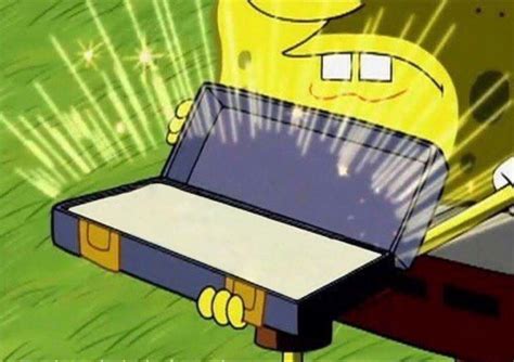 Sponge on briefcase Blank Template - Imgflip