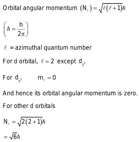 what is the orbital angular momentum of electron of 5dz^2 orbital?