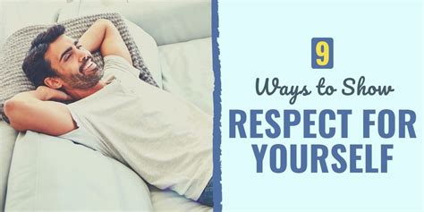 9 Ways to Show Respect for Yourself