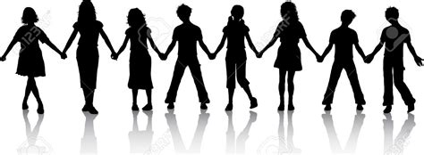 PEOPLE HOLDING HANDS SILHOUETTE CLIPART - 67px Image #14 Friends Holding Hands, People Holding ...