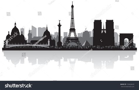 7,500 Paris Skyline Silhouette Images, Stock Photos & Vectors ...