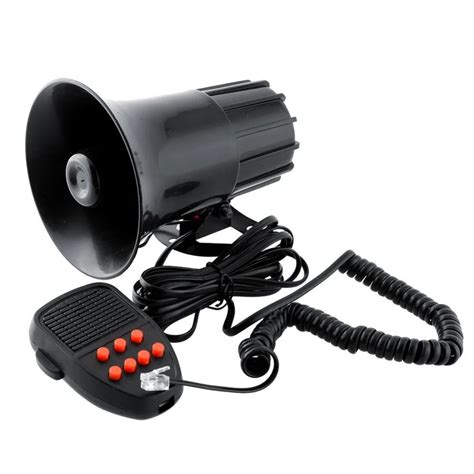 Universal Car Warning Alarm 150DB 12V 7 Sound Loud Police Fire Siren ...