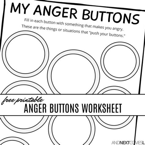 Anger Management Worksheets For Kids Pdf