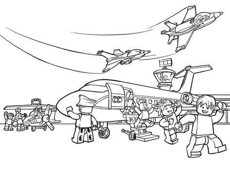 Printable Lego City Airport coloring page - Download, Print or Color ...