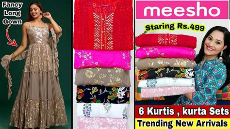 💞Meesho kurtis/kurta Sets haul 💞START Rs.499💞Meesho kurti Sets,Gown ...