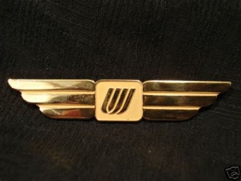 United Airlines Gold Flight Attendant Wings Pin NR! | #23176600