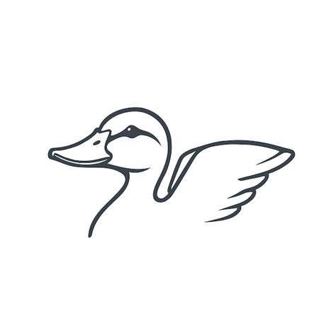 Premium Vector | Duck symbolizing art design stock illustration