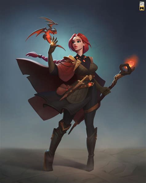 Magic girl by terry wei | Character design, Fantasy character design, Character art