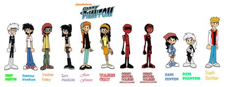 Danny Phantom Characters (in my style) by digiphantom1994 on DeviantArt