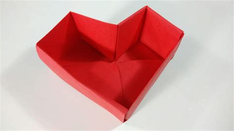 How to make an origami heart box - Super EASY - YouTube