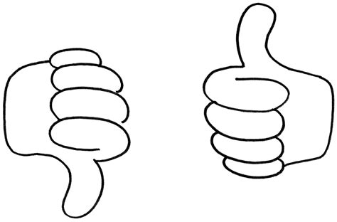 Thumbs Up Down Clipart - ClipArt Best