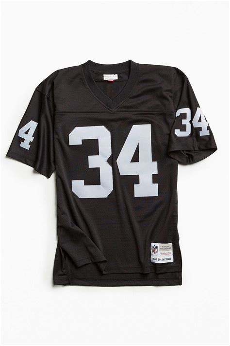 Mitchell & ness Nfl Replica Bo Jackson Oakland Raiders Jersey in Black ...