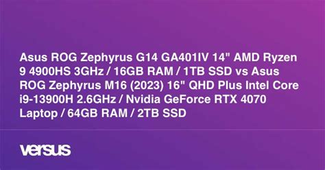 Asus ROG Zephyrus G14 GA401IV 14" AMD Ryzen 9 4900HS 3GHz / 16GB RAM ...