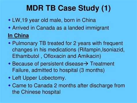 PPT - Management of Tuberculosis (TB) and Multidrug-Resistant TB (MDR TB) PowerPoint ...