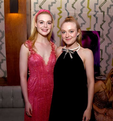 Dakota and Elle Fanning at Teen Spirit Premiere April 2019 | POPSUGAR ...