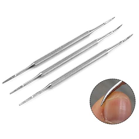 Nail Cleaning Instrument Stainless Steel Double Ended Pedicure Tool Toe Cleaning Tool Nontoxic ...