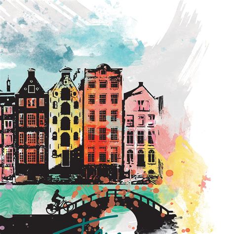 Amsterdam Print Amsterdam Skyline Amsterdam Art Amsterdam - Etsy