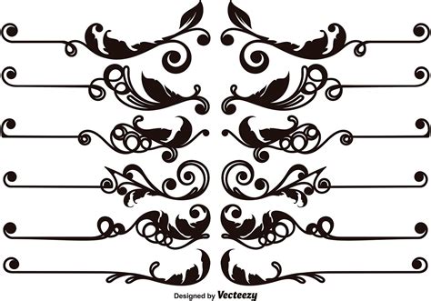 Set Of Vector Ornamental Text Dividers 128351 Vector Art at Vecteezy