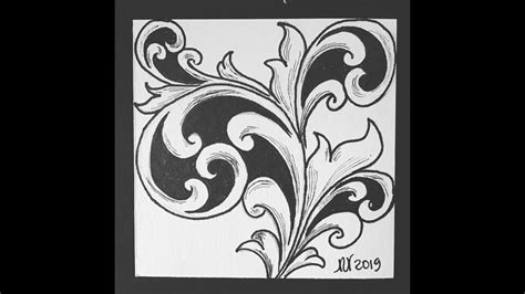 easy Meditative art - Scrollwork / Filigree / Fillagree / Acanthus / Filete Porteño - YouTube