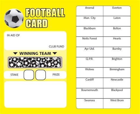 Bingosupermarket Football Fundraising Scratch Cards (20 Team) – TopToy