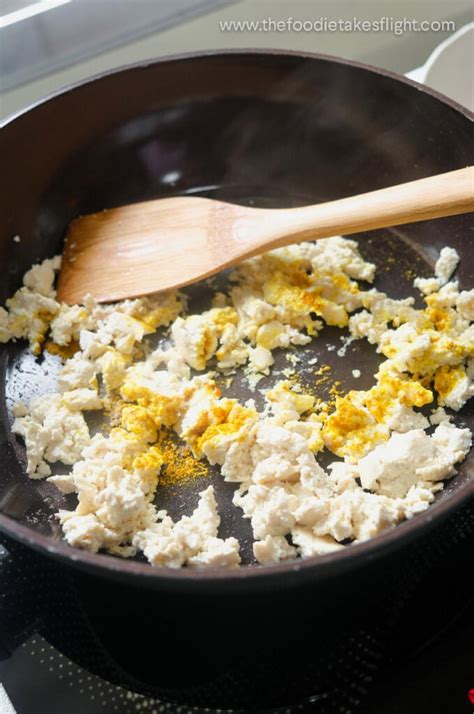 Easy Soy Sauce “Egg” Fried Rice - The Foodie Takes Flight