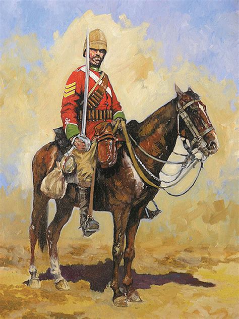 Mounted infantry Zulu War1879 Painting by Jason Askew - Fine Art America