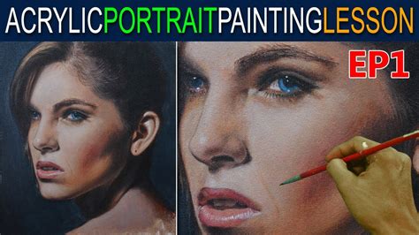 Realistic Acrylic Portrait Painting