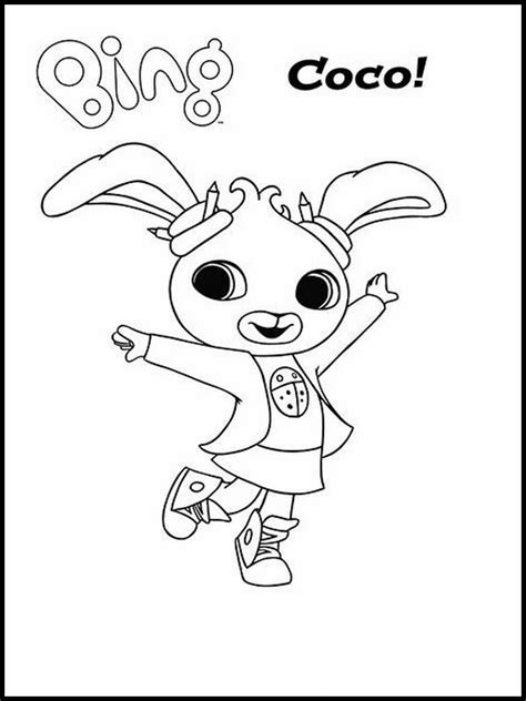 Bing Bunny Coloring Pages - Coloring Home