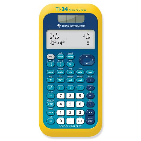 Texas Instruments® TI-34 MultiView™ EZ-Spot Scientific Calculator ...