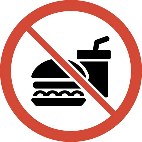 Free Clipart: No Food or Drink Sign | libberry | Drink signs, Clip art, Food signs