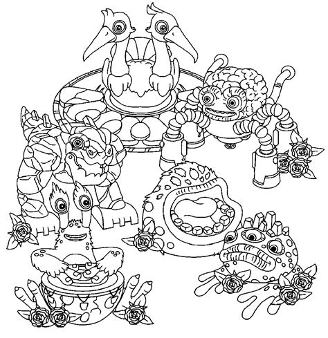 we singing monsters coloring pages 96 – Having fun with children