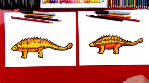 How To Draw An Ankylosaurus - Art For Kids Hub