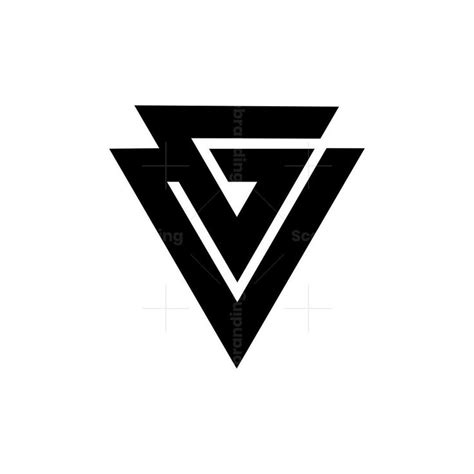 the triangle logo is black and white