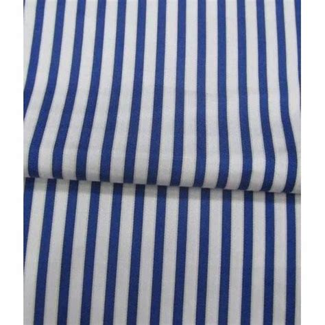 Poly/Cotton Fabric Multicolor Striped Shirting Fabric at Rs 90/meter in ...