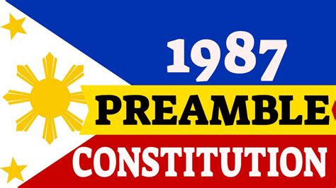 Preamble: 1987 Philippine Constitution - YouTube