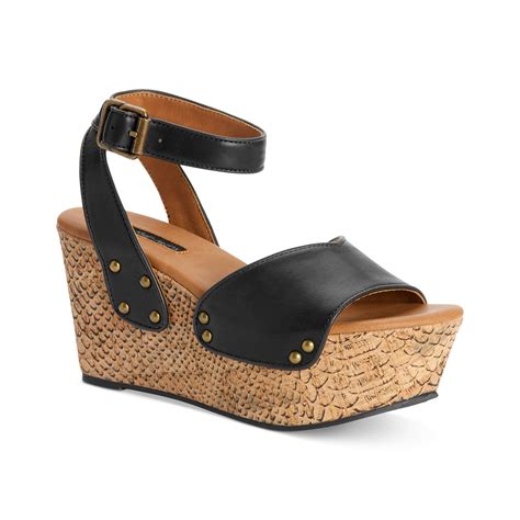 Calvin Klein Ck Jeans Womens Shoes Calla Platform Wedge Sandals in ...