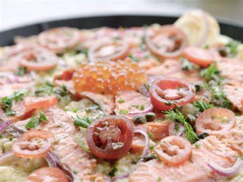 Smoked Salmon Pizza Recipe | Cooking Channel