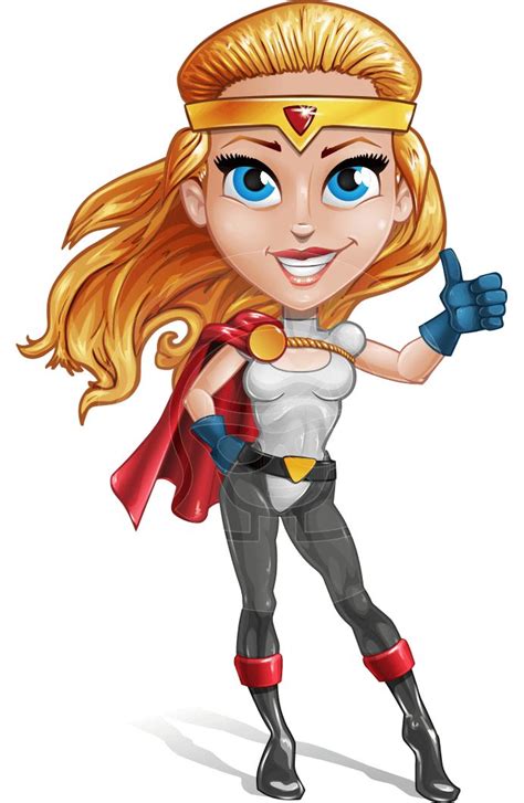 Female Superhero Cartoon Vector Character | GraphicMama | Female superhero, Superhero cartoon ...