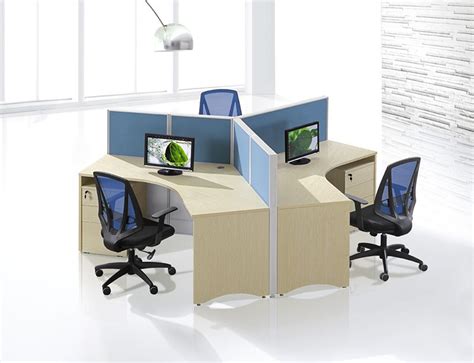 120 degree 3 seats workstation round workstation 3 person | Workstations design, Workstation ...