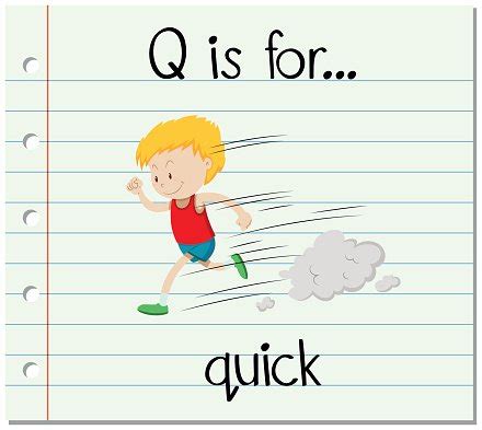 Flashcard Letter Q Is For Quick Stock Clipart | Royalty-Free | FreeImages